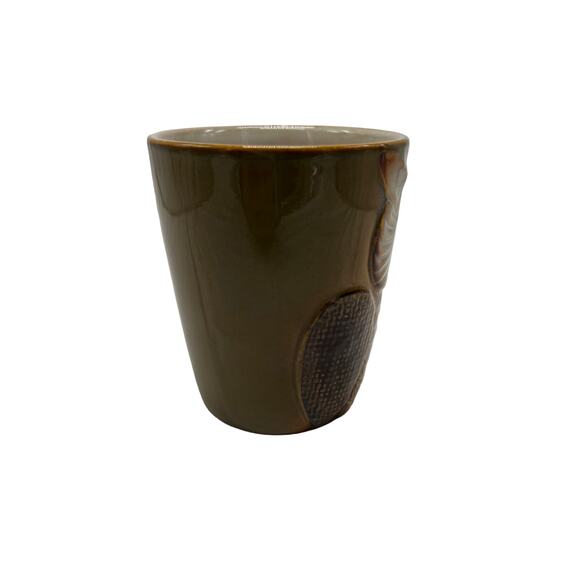 Adorable Rustic Ceramic Owl Coffee Mug 14 oz. - Picture 2 of 6